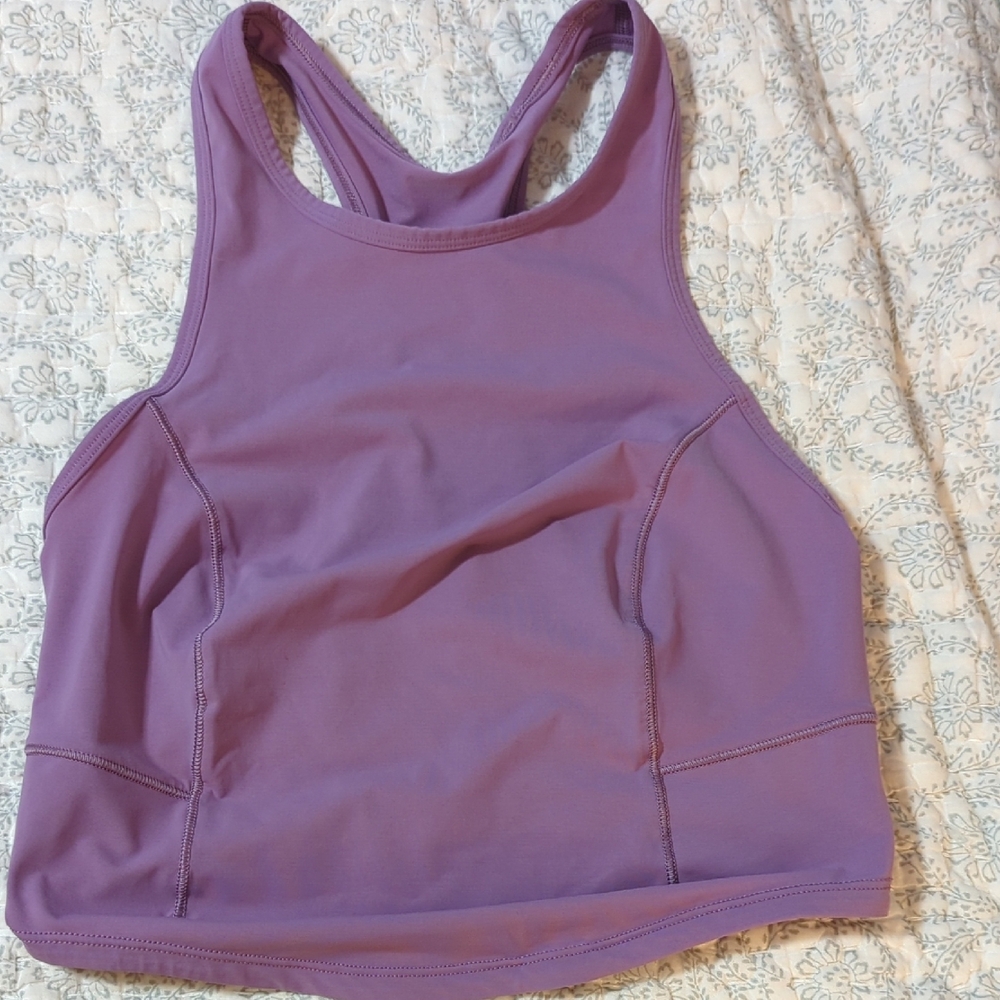 Lululemon Athletica Purple Crop Top Racerback
